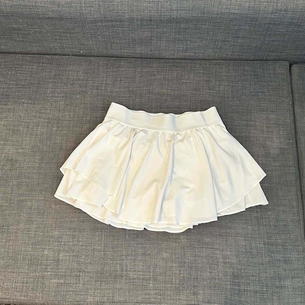 Lululemon Court Rival White High Rise Skirt